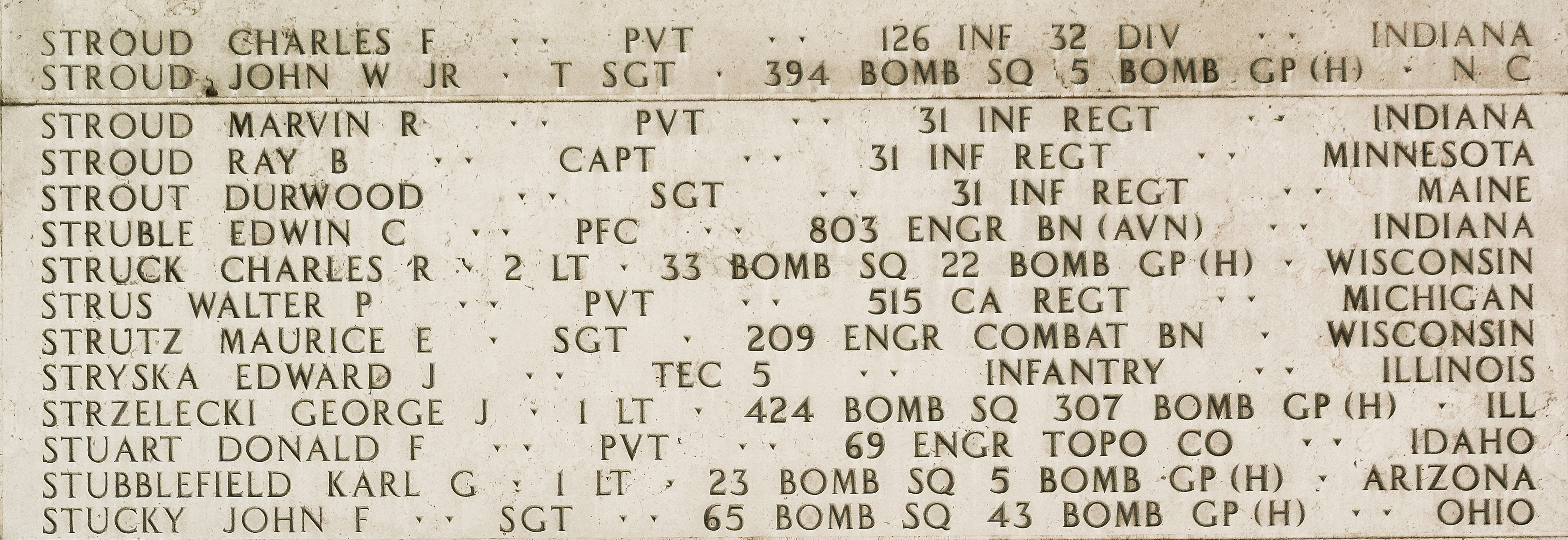 George J. Strzelecki, First Lieutenant